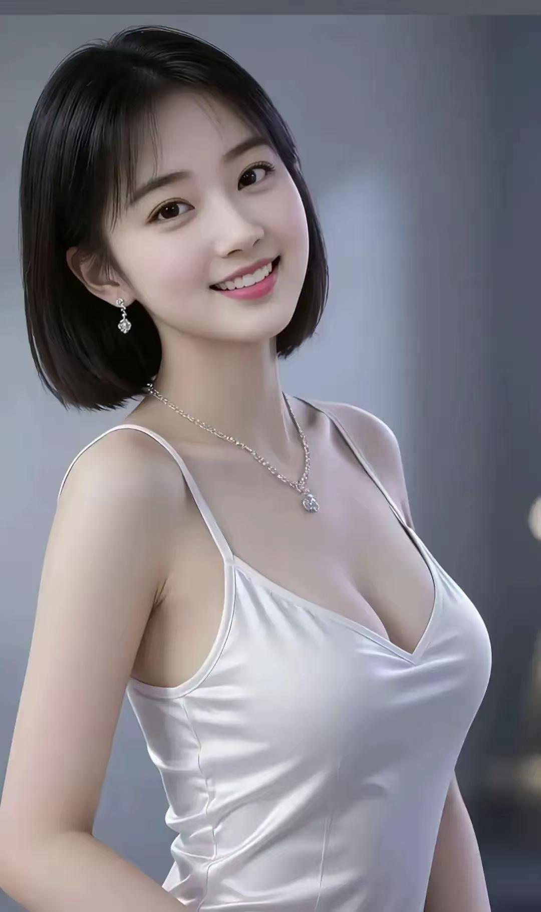 甜美笑容，优雅气质，闪耀耳环，时尚穿搭🌟🍎🌴