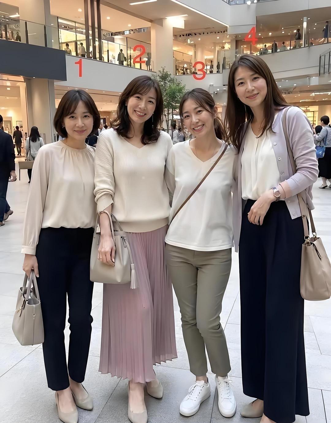 四位美女去逛街，你最喜欢哪一位？？