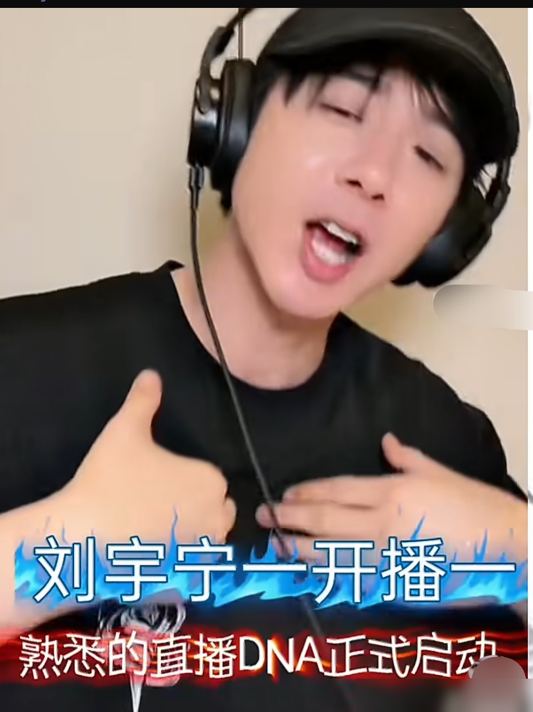 刘宇宁直播前还给自己做心理建设：不吐槽，不激进，安静播。结果没撑过三分钟，看见弹幕刷肚兜，直接拍桌子
