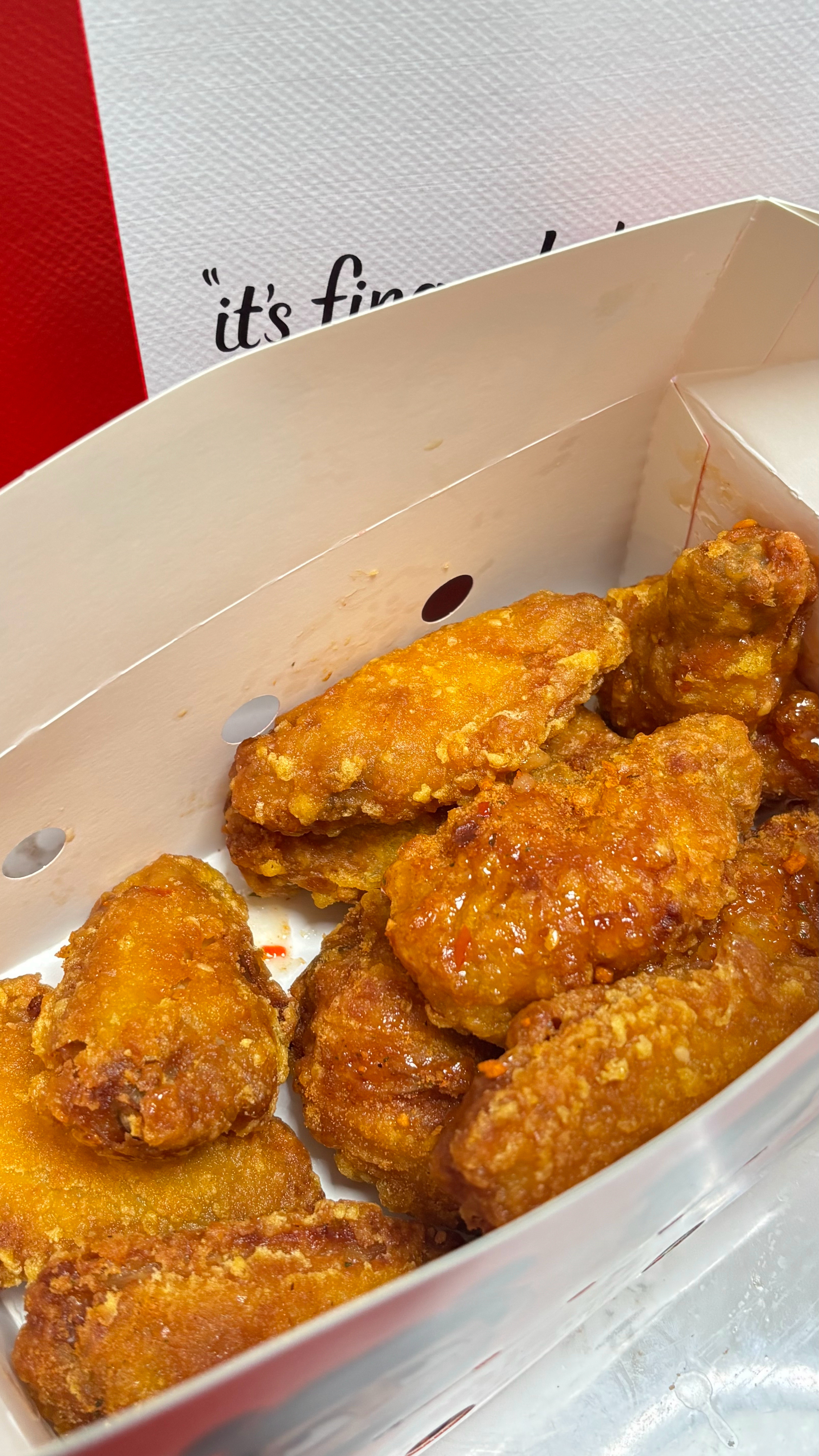 吃晚饭了吗肯德基薄脆金沙鸡翅好吃