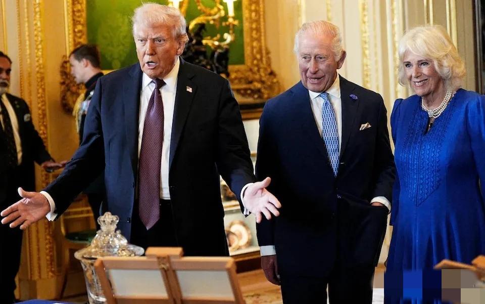 特朗普昨晚发文说：“梅拉尼娅和我很高兴地宣布，英国国王和王后陛下将于4月27日至