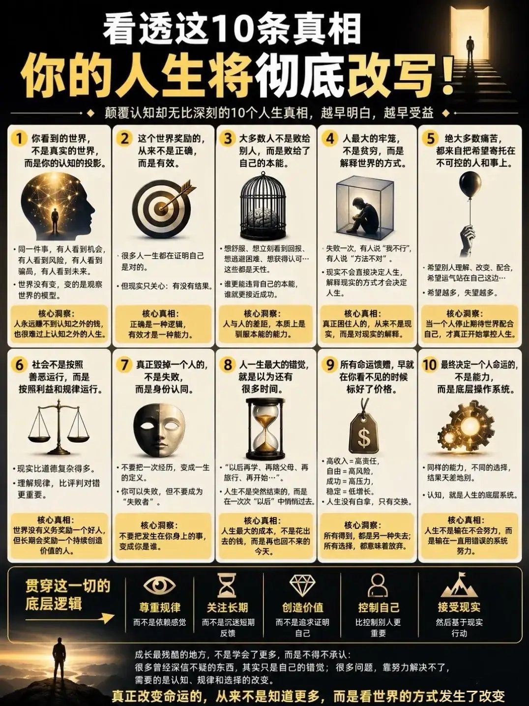“看透这10条真相你的人生将彻底改写。”