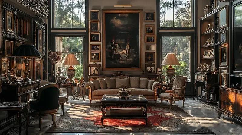 爱泼斯坦豪宅内景黑暗又诡异爱泼斯坦的曼哈顿豪宅，外观华丽奢侈，却藏着黑暗又诡异