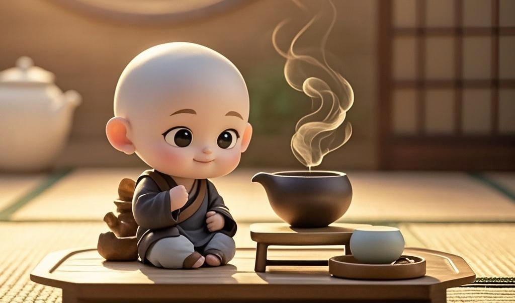《禅心修悟》一禅点破雾中迷，一语拨开心上堤。一念惊回尘外梦，一醒方知物与齐。