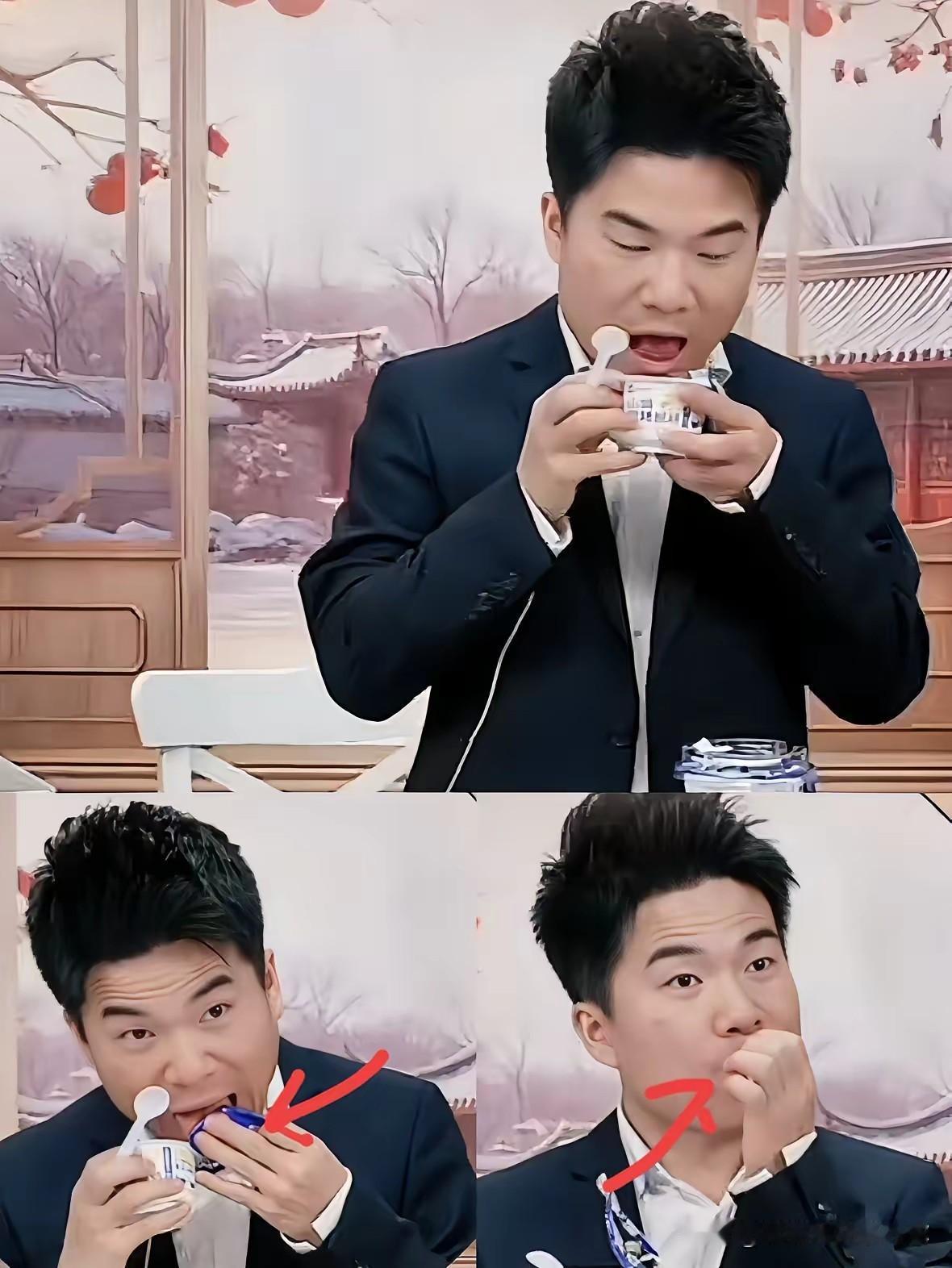 我敢打包票，不仅直播间的人没想到，连董宇辉自己也没想到，一个舔酸奶盖的动作，