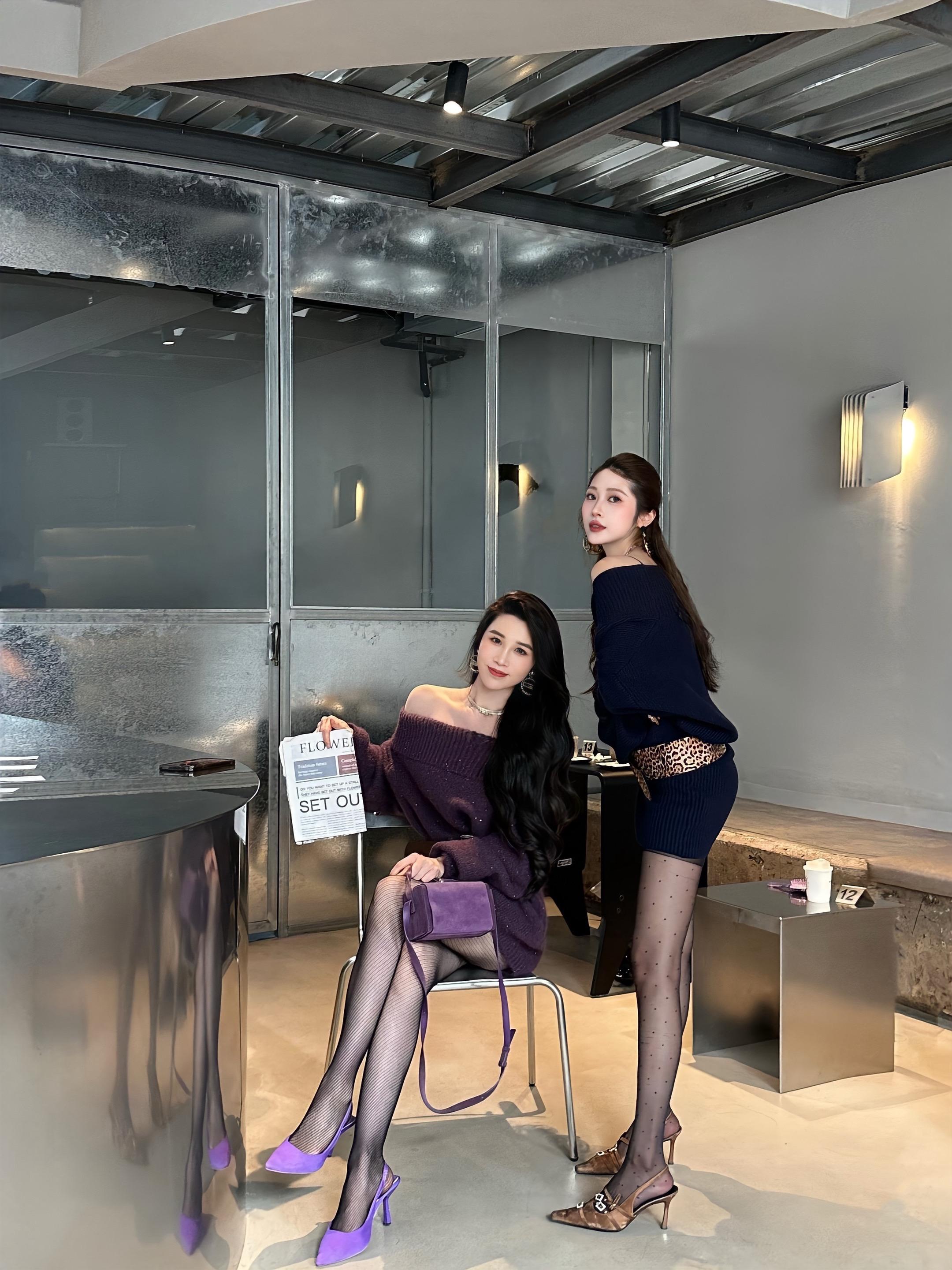 姐妹见面就是绝绝紫~💜。