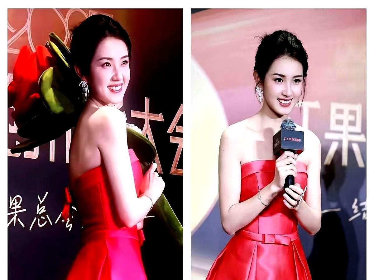 昨晚红果短剧红毯，郭宇欣的接话直接把网友看呆了！主持人问“通往幸福的门是什么