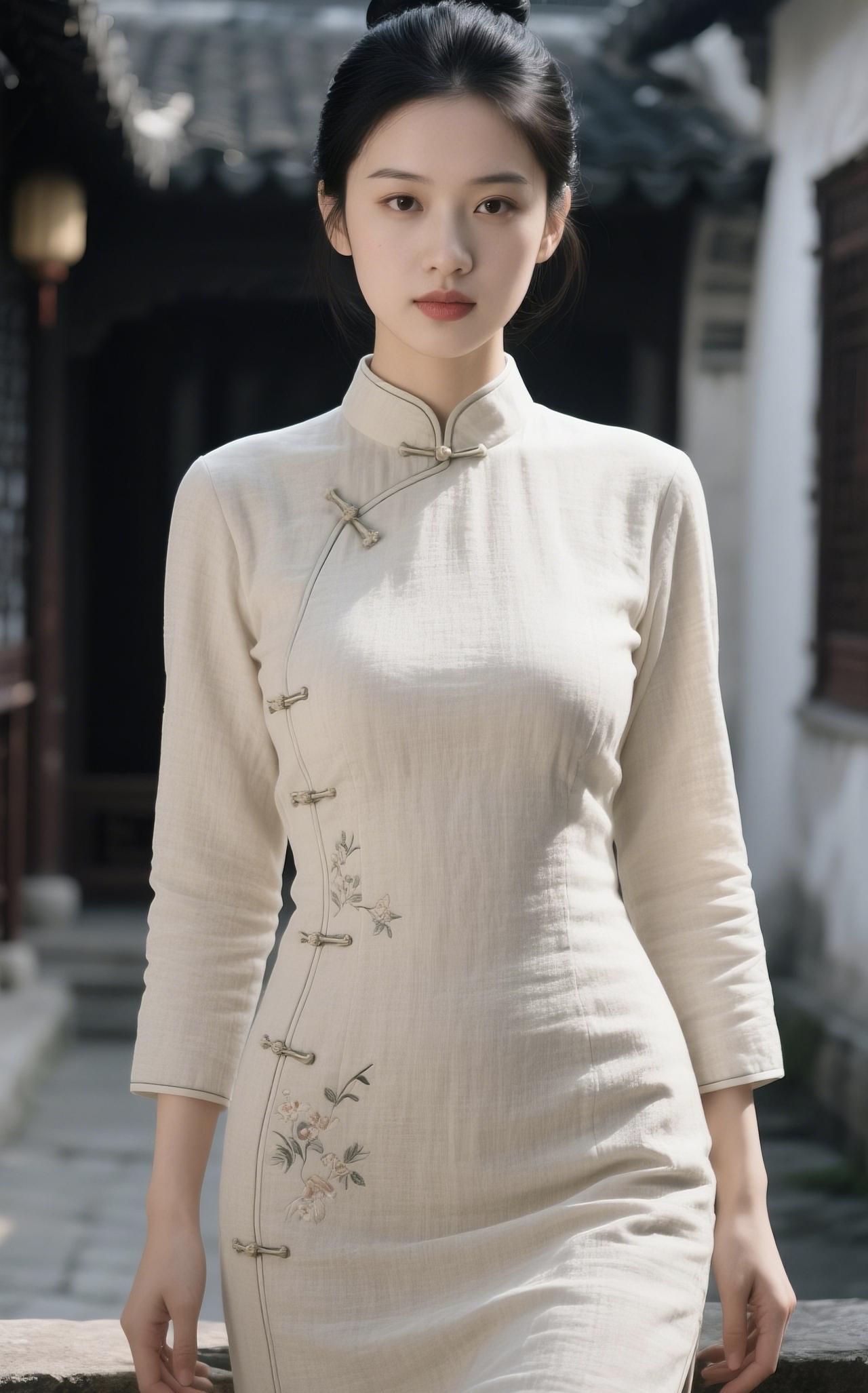 《东方美学，不过一件旗袍》不必寻遍山河万里不必临摹唐宋烟雨东方美学，不