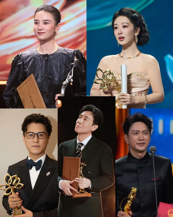 三大奖宋佳拿三🏆于和伟杨紫王仁君靳东帝后