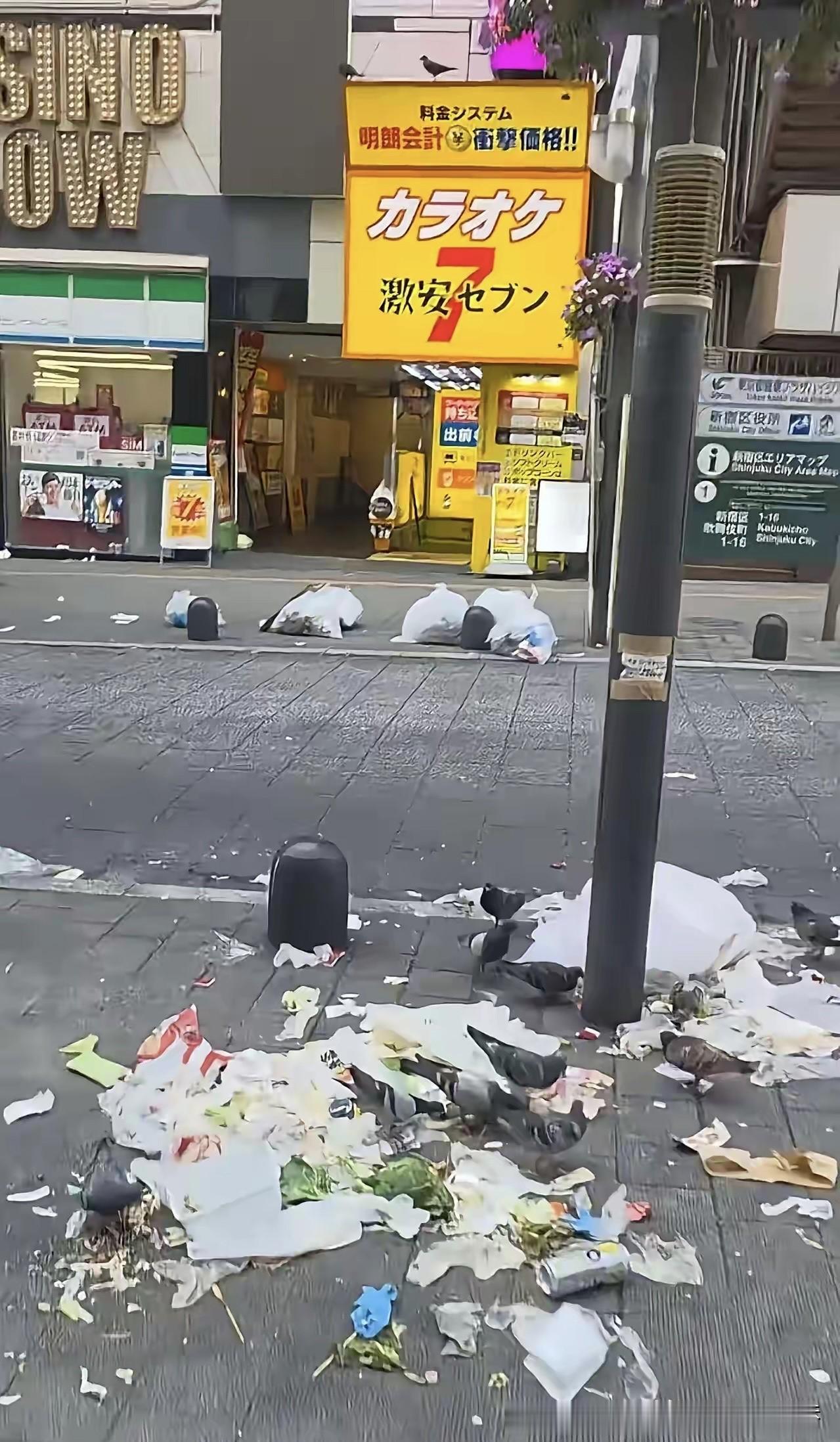 日本街头，垃圾遍地，忙着在世界杯赛场捡垃圾的日本人，肯定还没回国