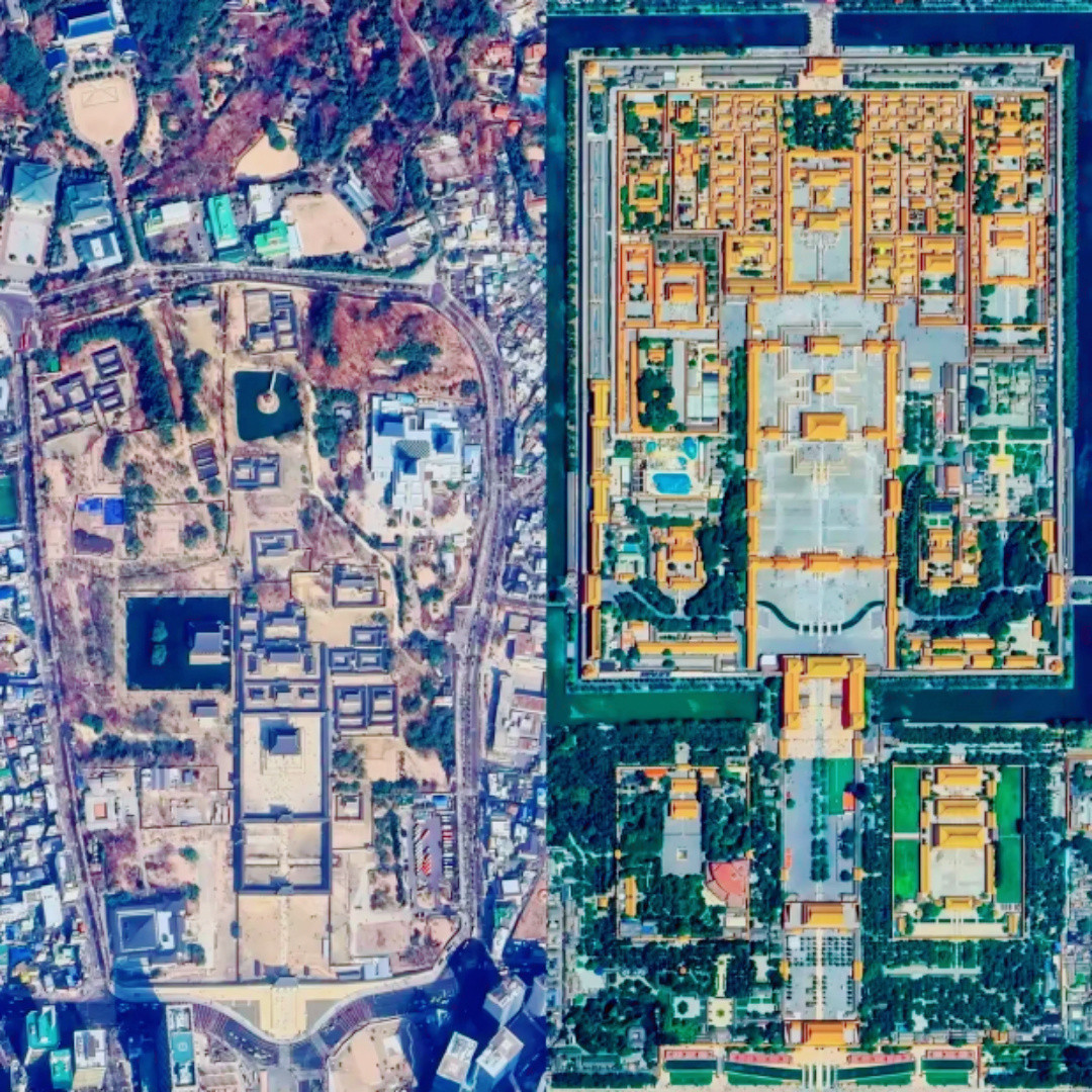 没去过北京，紫禁城中轴线真这样吗？古人没卫星和无人机，为啥能修得那么直？