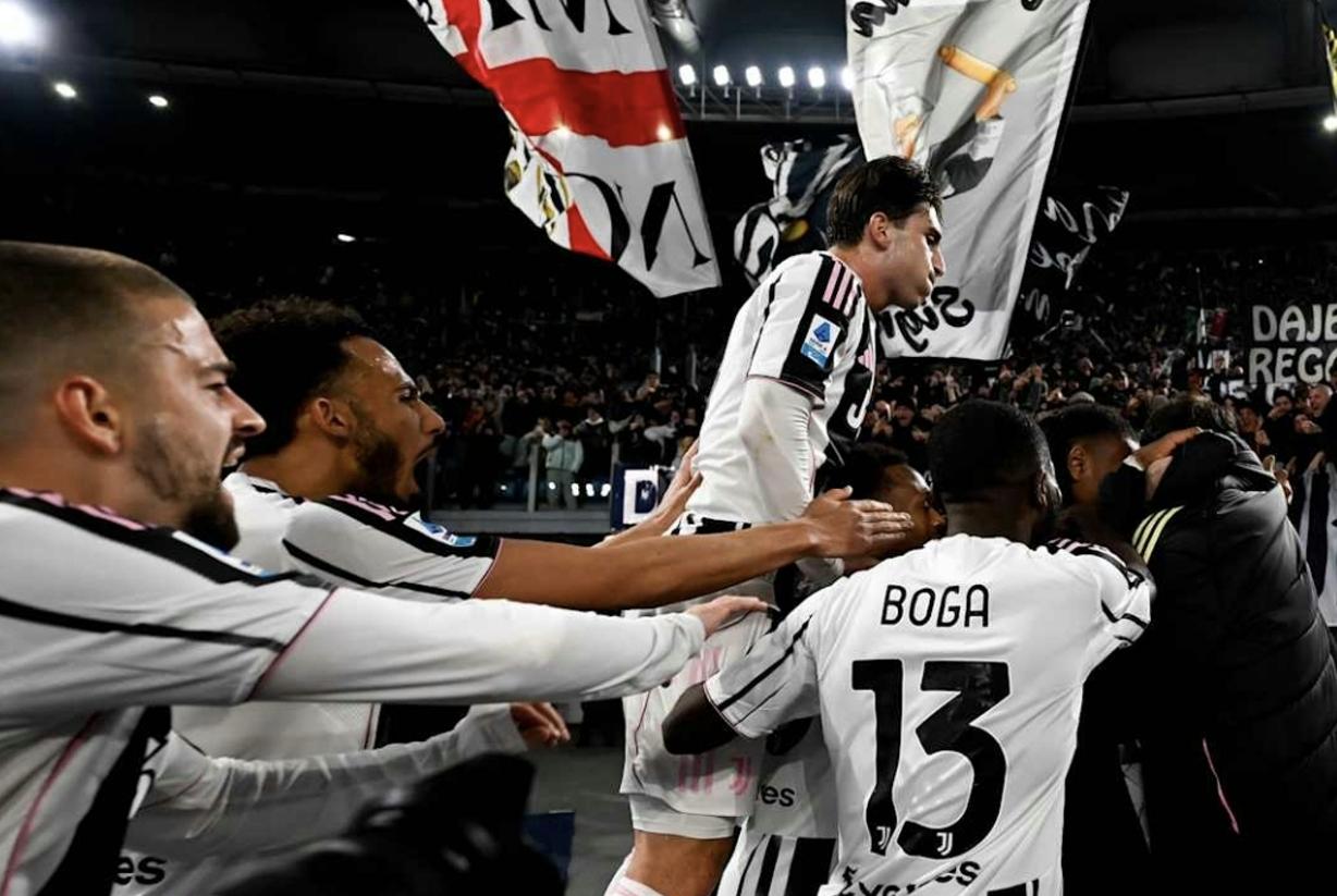 意甲第27轮争四大战斑马军团客场3:3顽强战平罗马，孔塞桑博加破门，加时喵哥绝