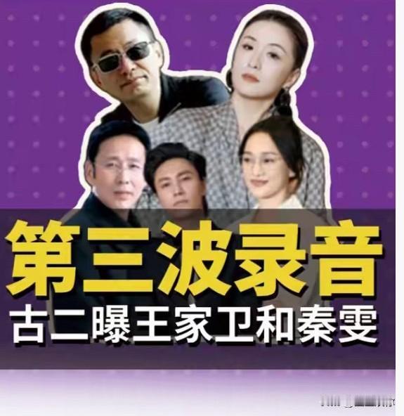 其实古二放出的录音为啥大家会关注，里面四个主角就代表了文艺界现状。王家卫：欺