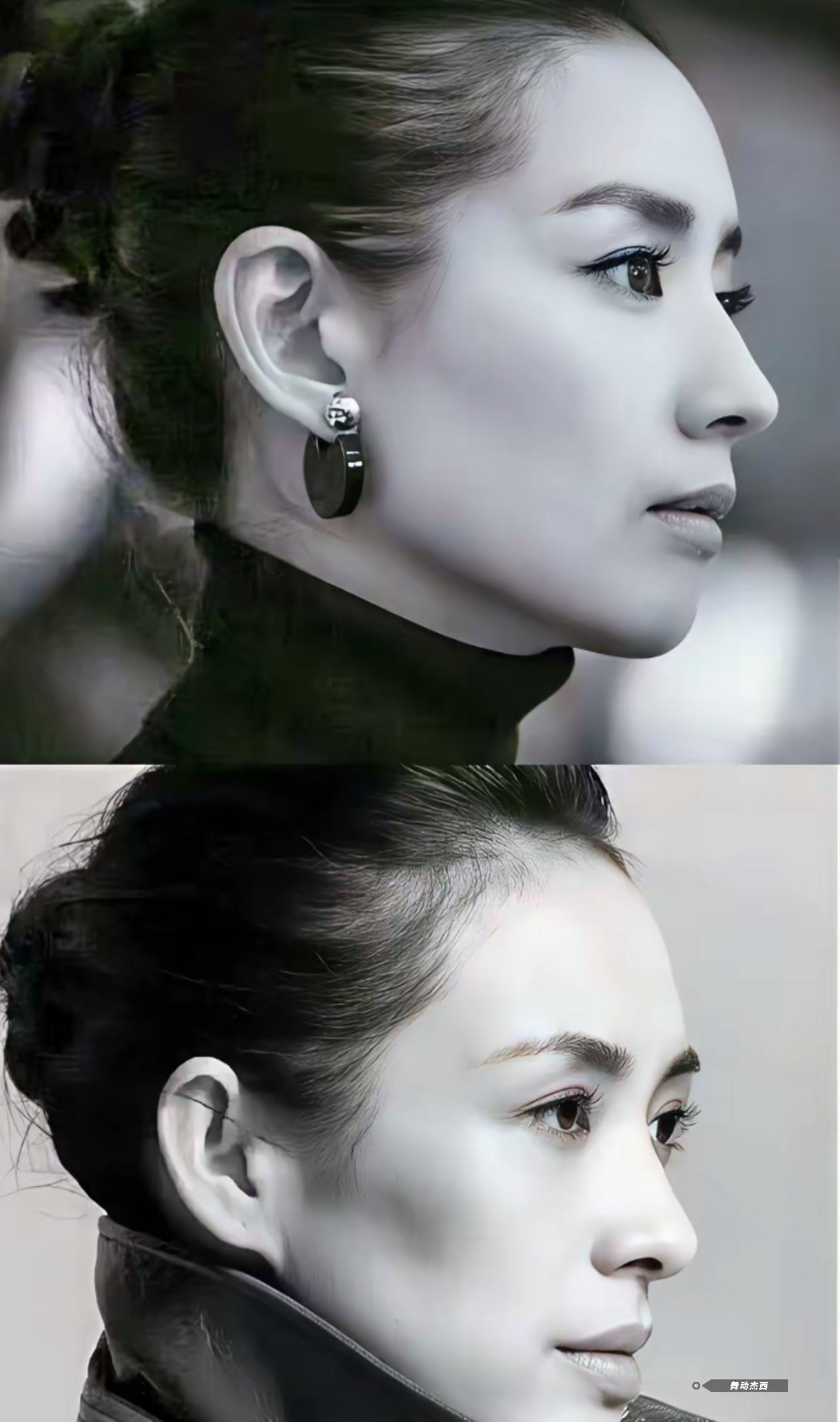 董洁和章子怡侧脸对比，谁更有美人相？美人美女章子怡董洁