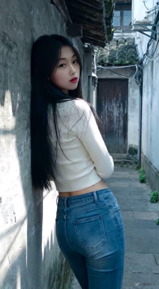 向前看轻舟已过万重山紧身牛仔裤yyds完美身材