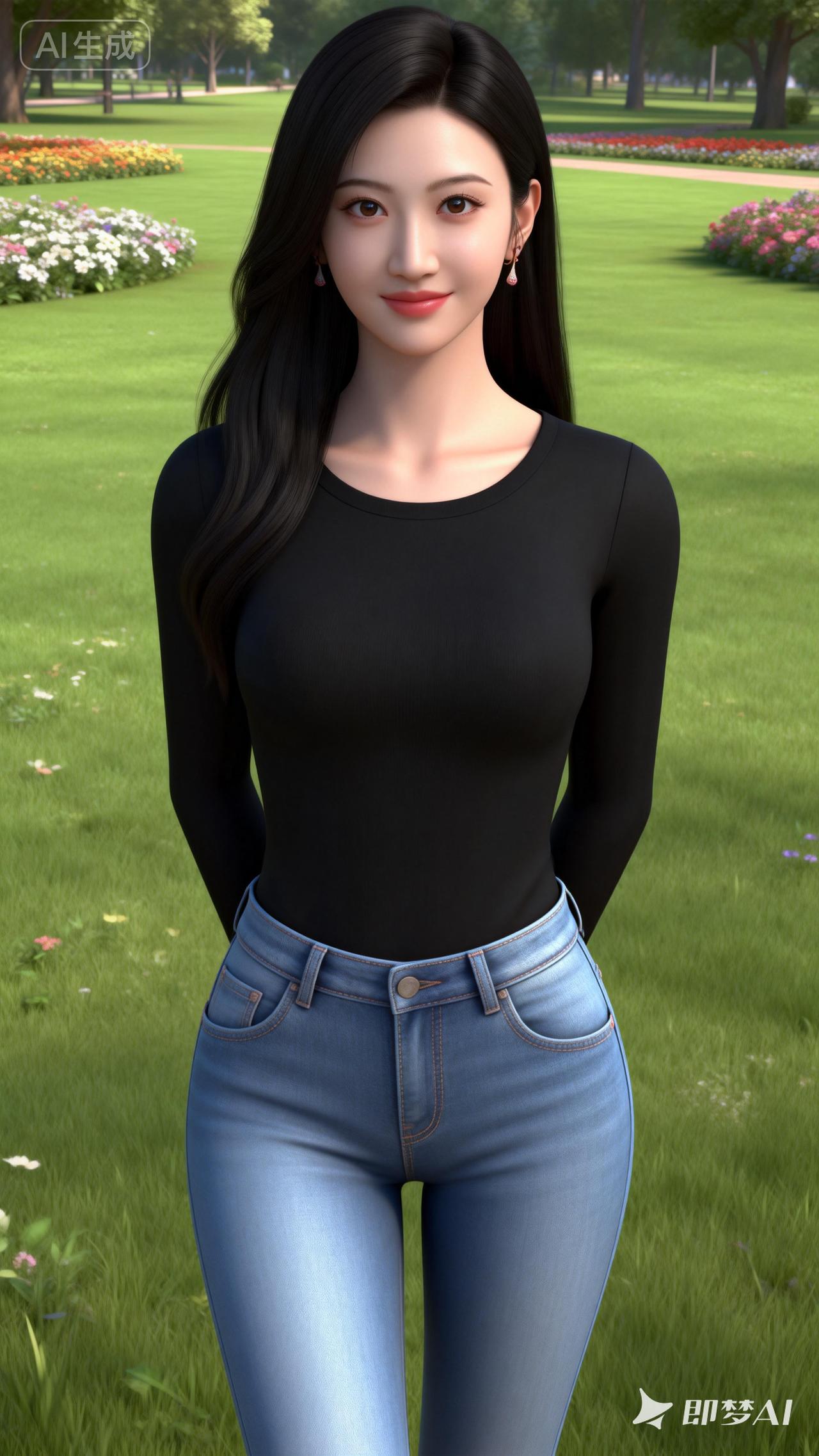 在花海中漫步，感受自然与科技的完美融合！🌸💻