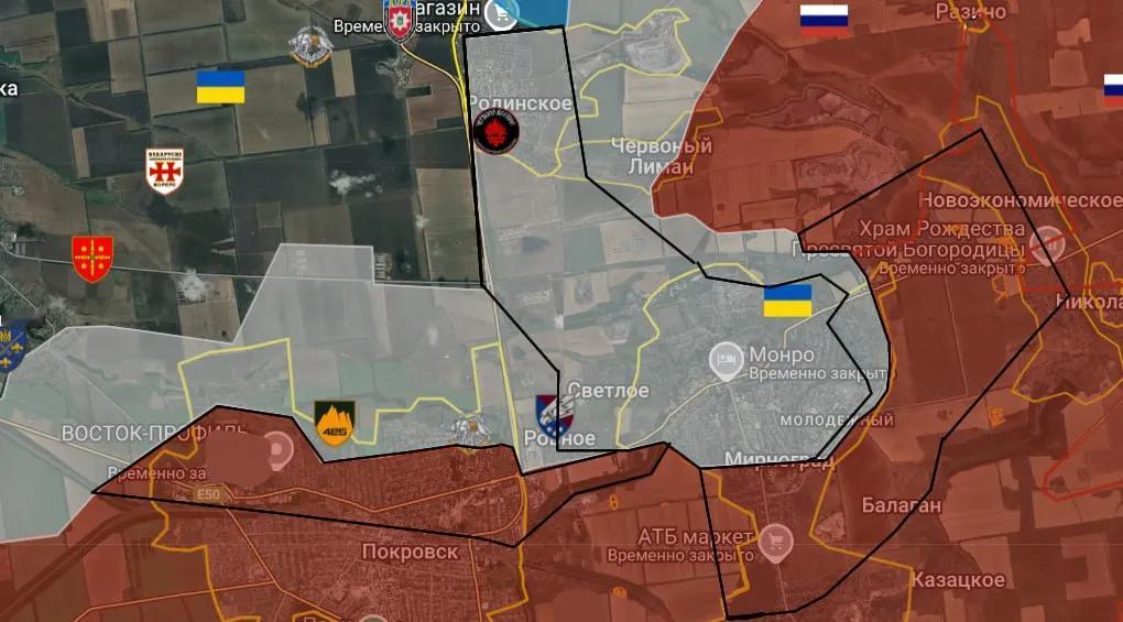 乌军主力已撤出米尔诺格勒，俄军蜂拥而至，已经在城内与乌军展开混战（见图1）。红