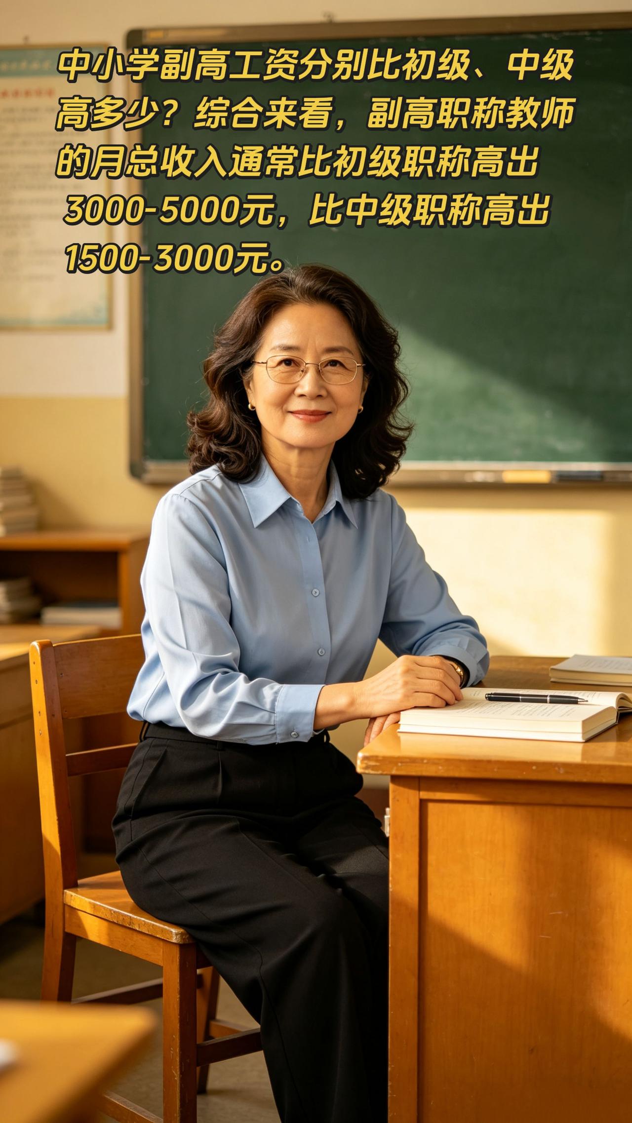 中小学副高工资分别比初级、中级高多少？中小学副高级职称教师的工资，相较于初级和中