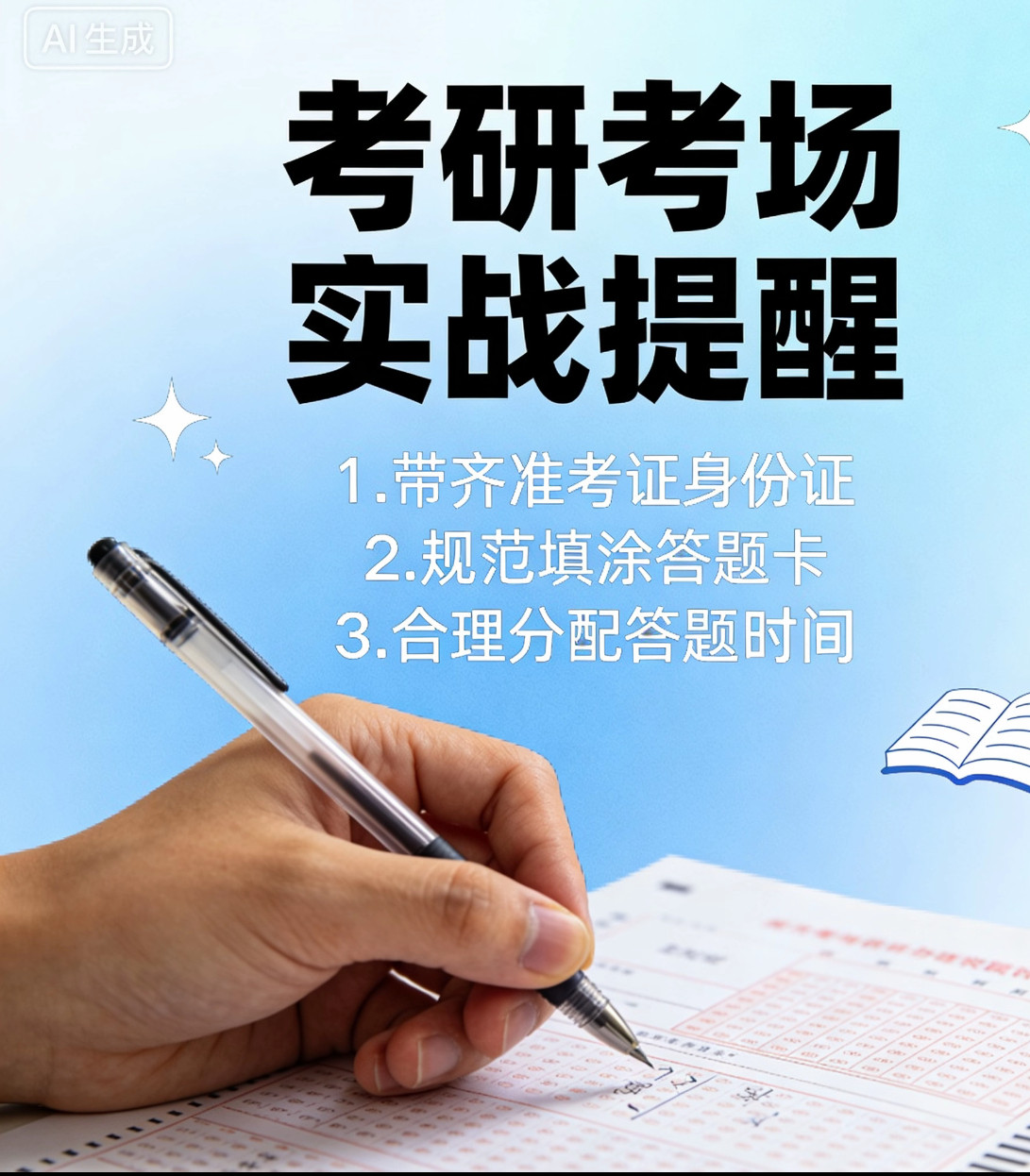 考研考场实战终极提醒一、物品准备：缺一不可，有备无患1. 核心证件：携带有效居民