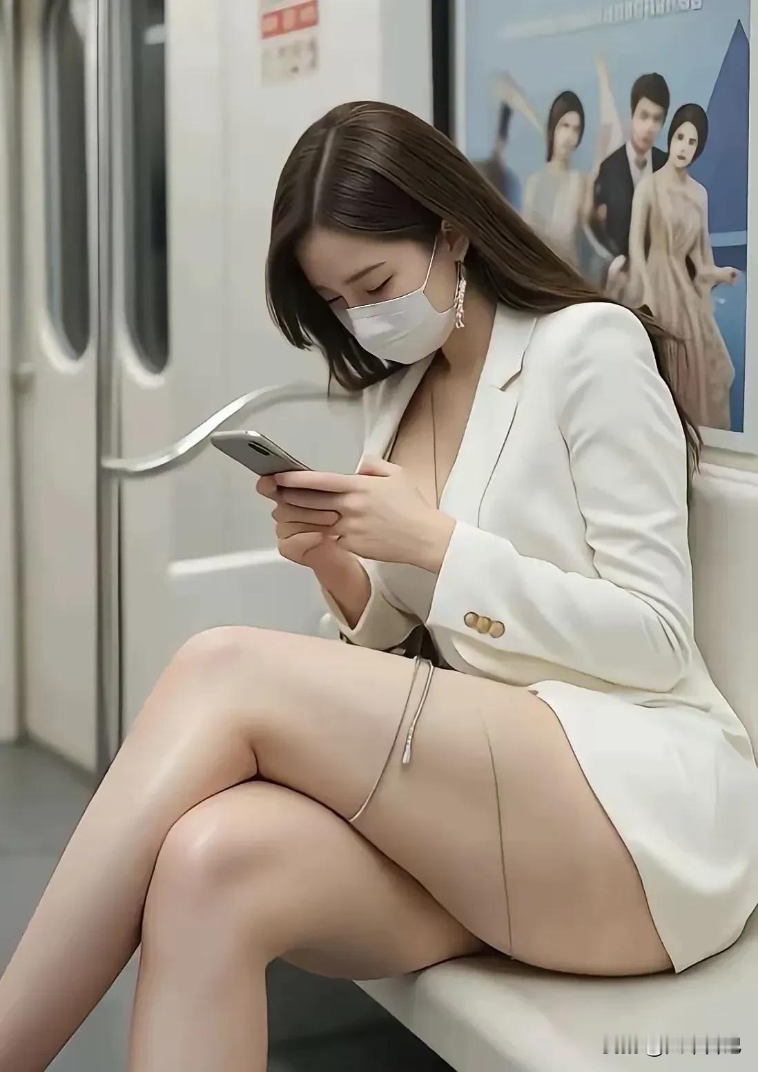 地铁通勤时刻，沉浸在自己的小世界里，指尖在屏幕滑动，周遭的喧嚣仿佛都与我无关～上