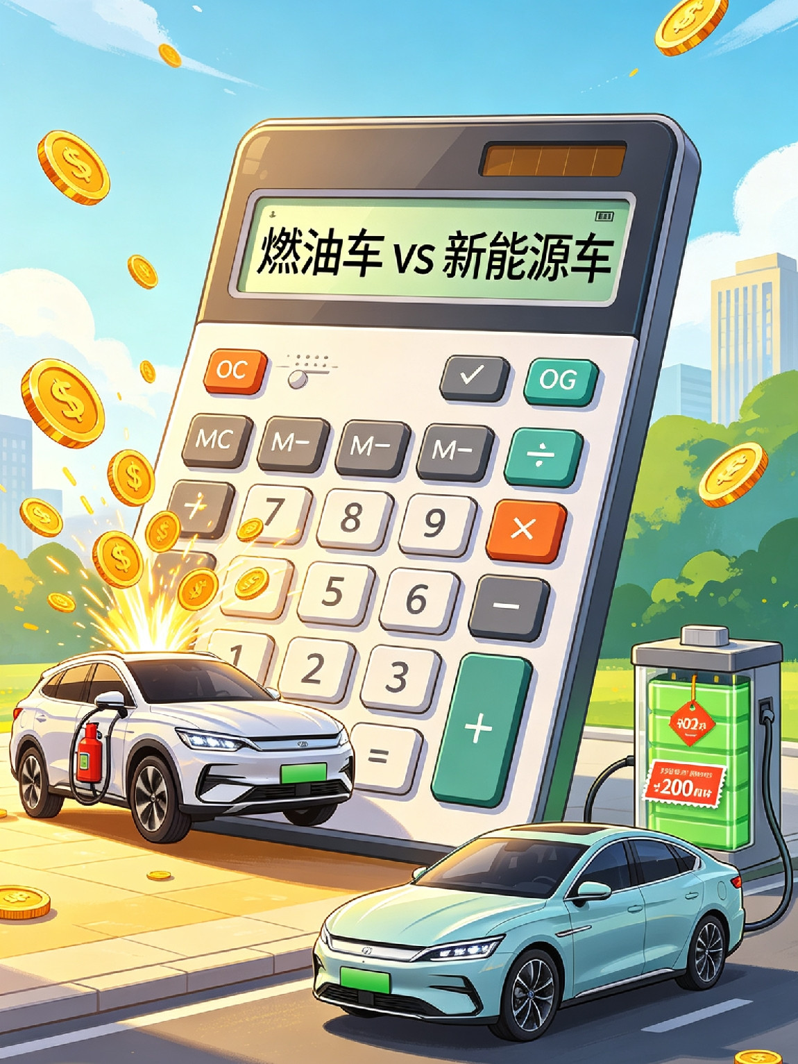一位汽车技术专家说：“燃油车迟早被淘汰。燃油车开15年后只值报废价，新能源开1