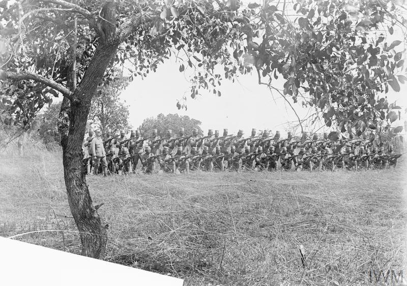 1917年9月22日，尼日利亚军团的部分兵力试图在马希瓦附近阻挡一大批德军（Sc