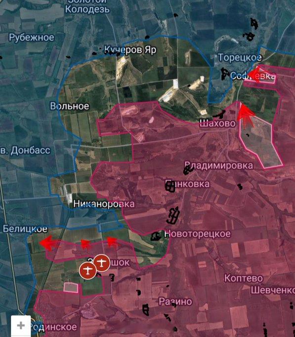 多布罗皮利亚的战况。该地段再次爆发激烈战斗，乌军正在调集预备队并发起反击，而俄军