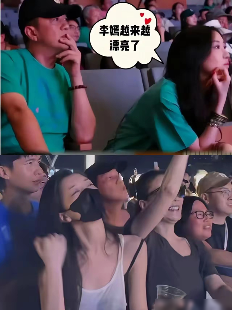 李嫣被传双重人格？看完细节才懂真相。跟父亲李亚鹏出席新店开业、公益活动，她始终站在身后静静鼓掌，合影