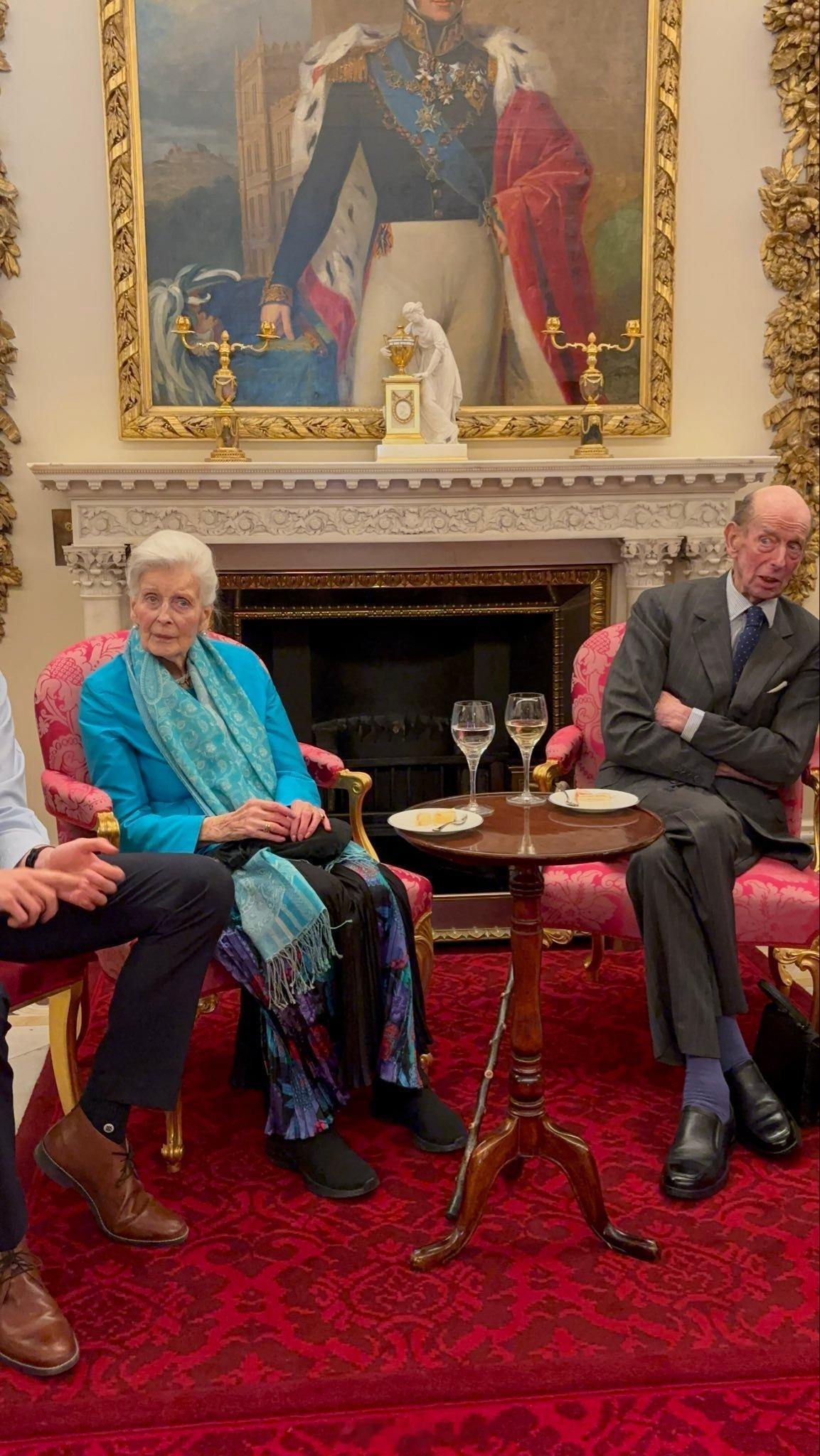 英国王室今天8️⃣9️⃣岁奥格尔维夫人亚历山德拉公主和她的9️⃣0️⃣岁哥哥