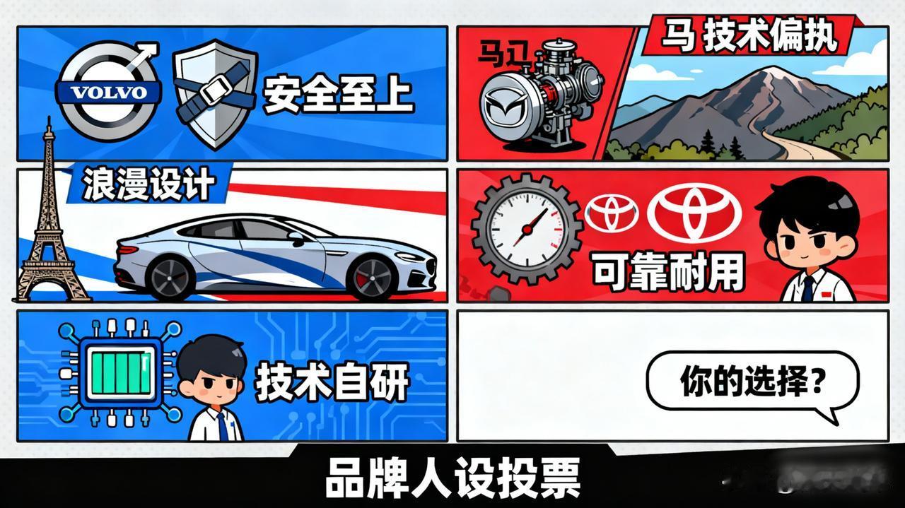 你最喜欢汽车的哪个品牌？不是因为车，而是因为它的“人设”！沃尔沃的“安全”、