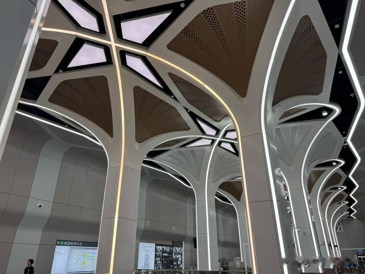 为什么长沙没有这么高大上的地铁站？这次去深圳，发现他们地铁站各具特色，比如岗厦