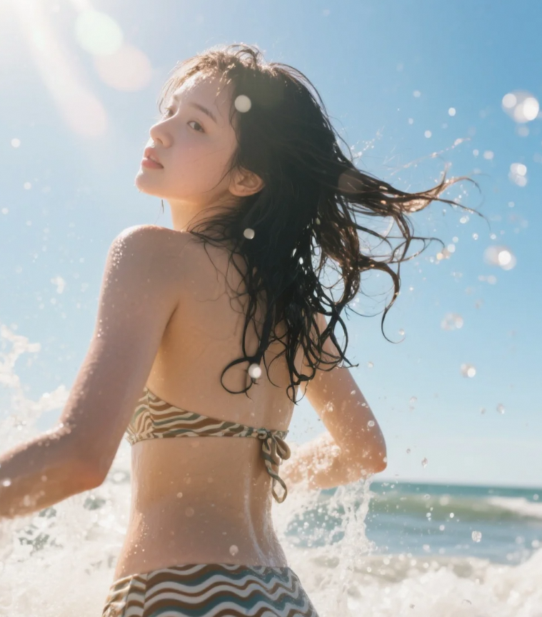 阳光与复古的碰撞：海滩上那些令人难忘的泳装倩影