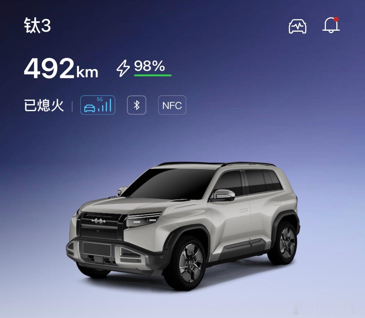 满电出发，开出了122%的续航达成率方程豹钛3