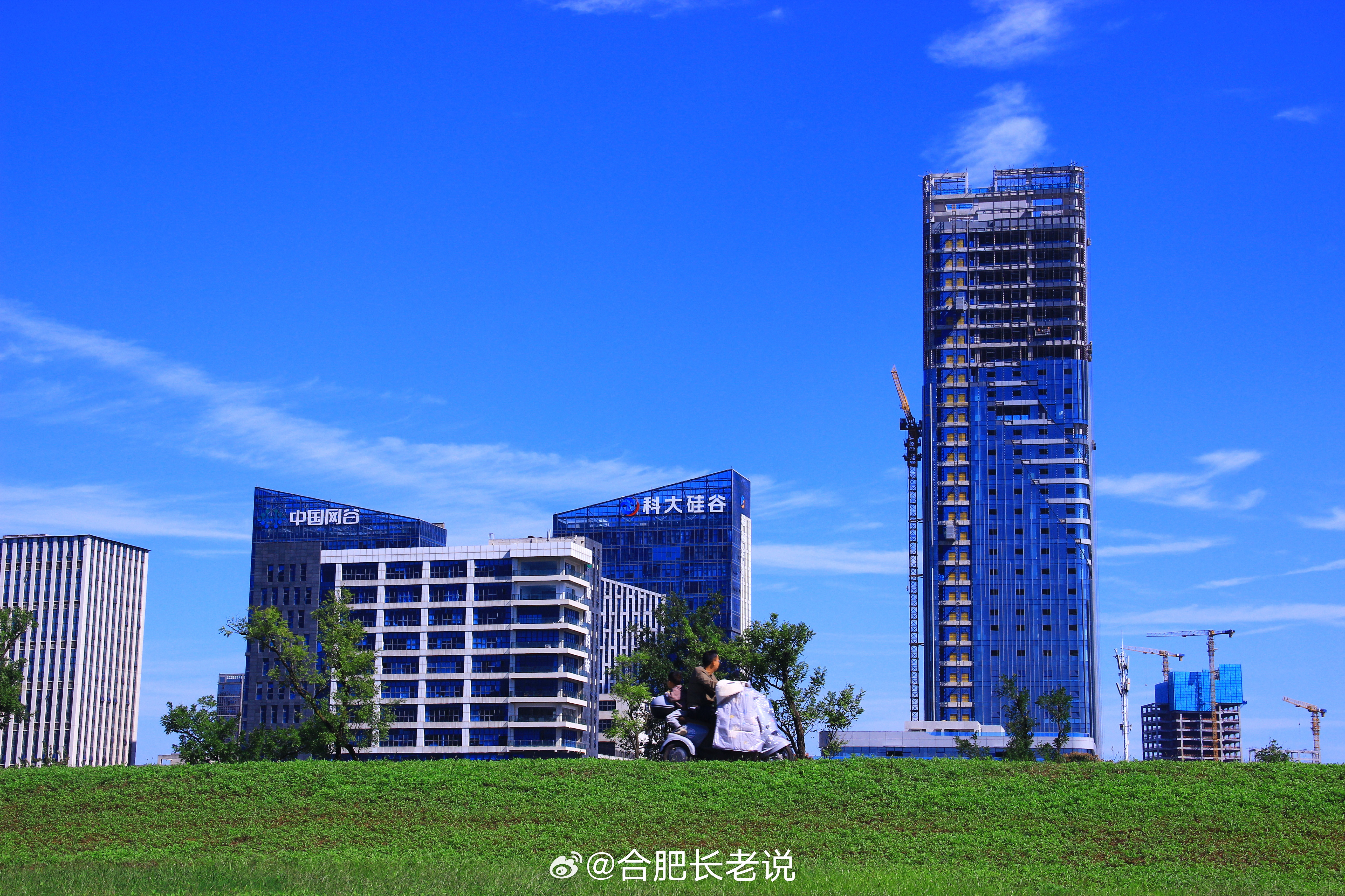 天气好的不像话啊~东新现在看着高级感上来了~合肥东部新中心​​​