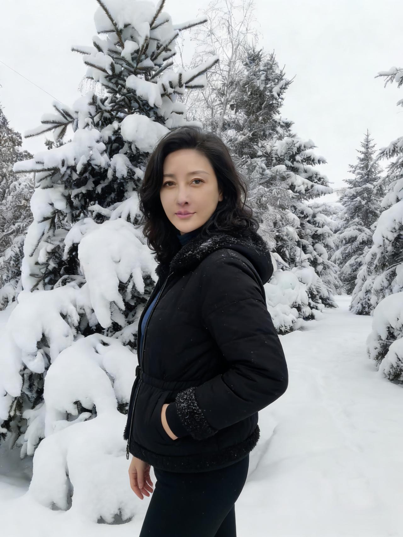 黑外套是夜的影子，你站在雪里就像把整个冬的寂静穿在了身上手插进口袋的动作，带