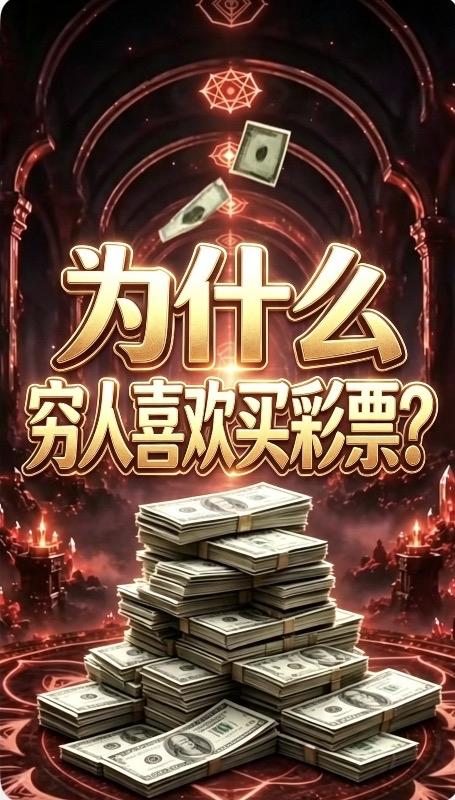 穷人买彩票，不是因为贪，是因为没得选。你让他存钱理财？月薪三干，房租一千
