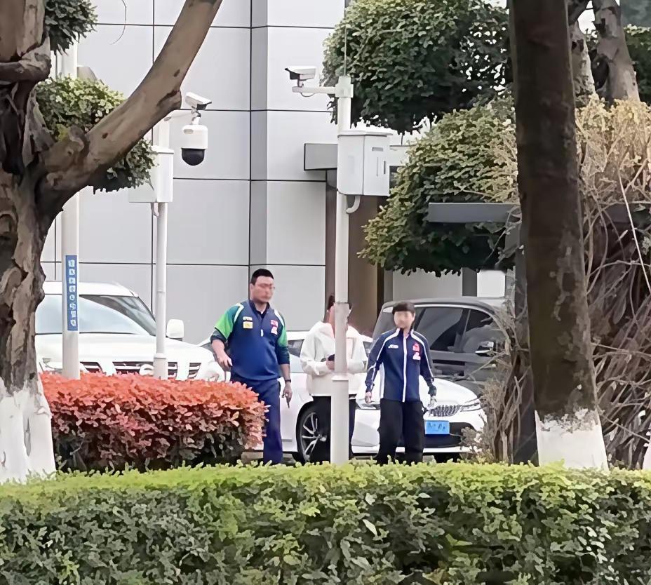 很高兴看到成都封训第一天的莎莎莎了！今天是成都封训的第一天，和莎莎莎一起走的不