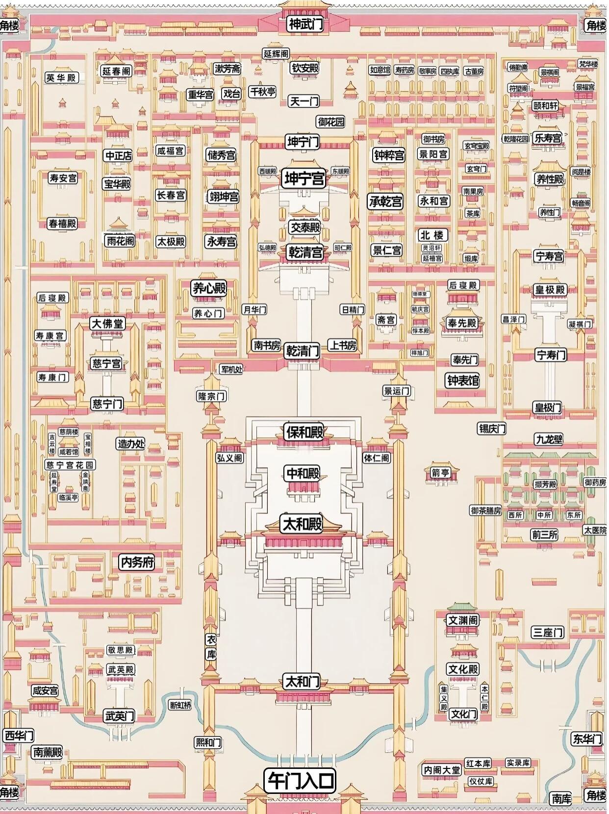 涨知识了，故宫的正门原来叫午门啊，是不是那个推出午门斩首的午门！那是不是可以认为