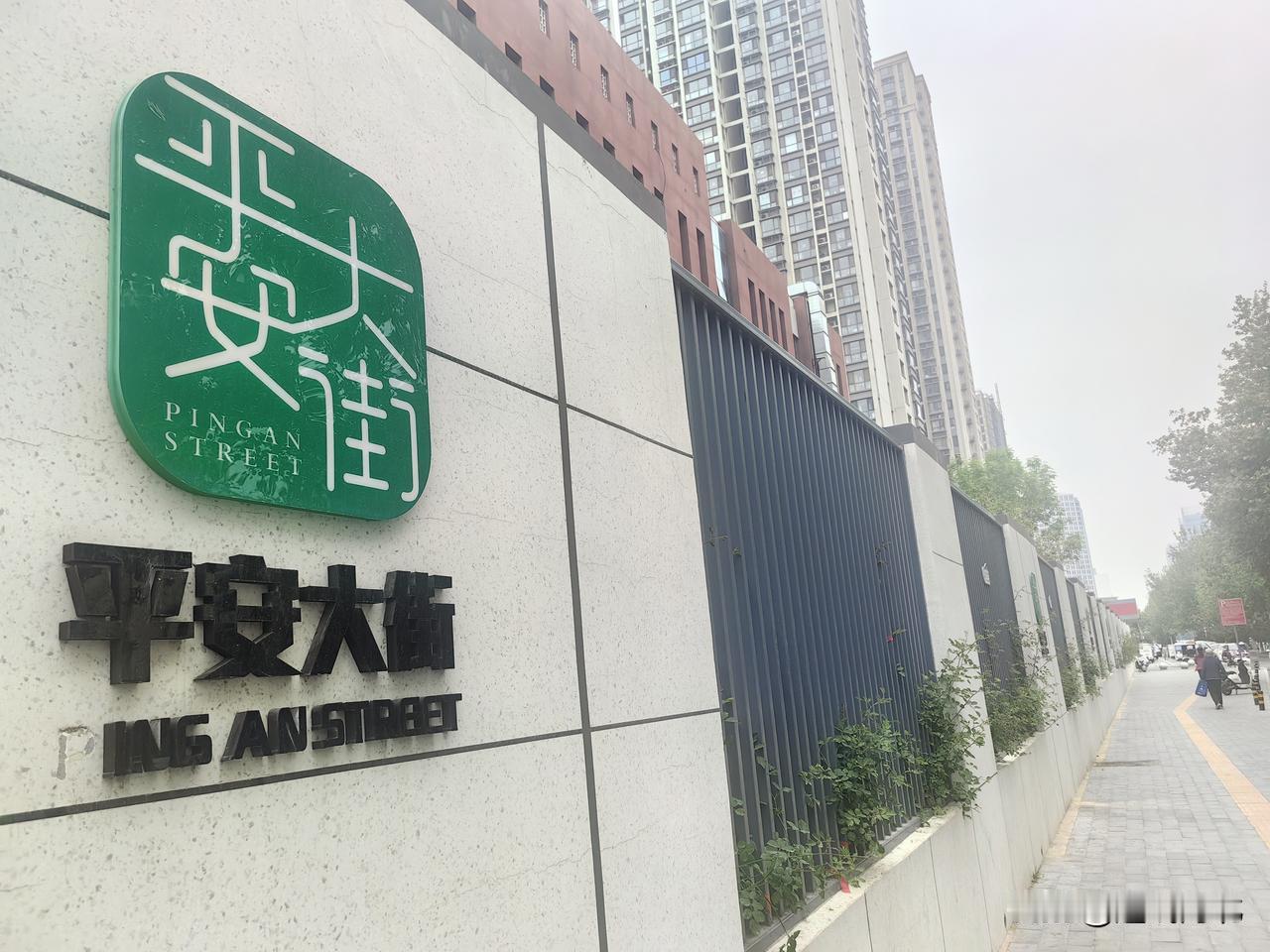 石家庄平安大街标识现“瑕疵”多处英文标识缺字母“P”】4月21日，有市民在石