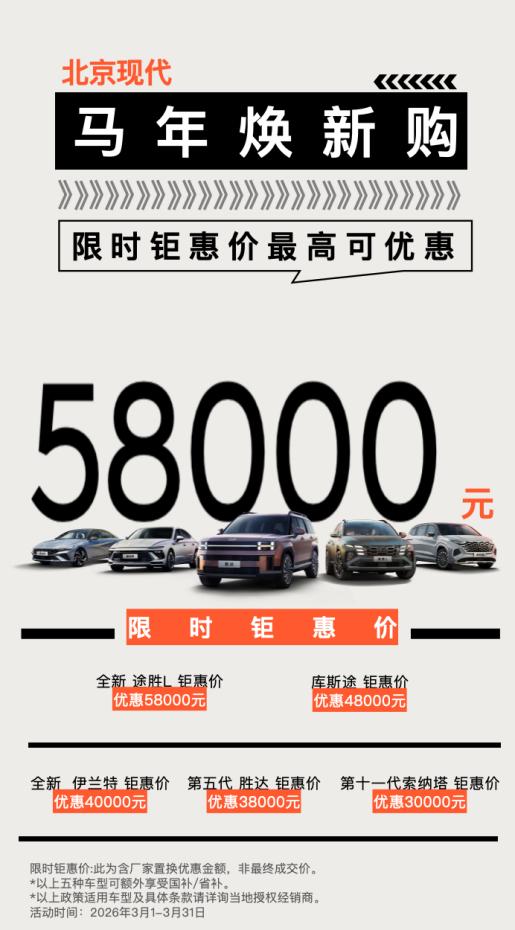 购车决策看两点：价格与市场认可度。此次“马年焕新购限时钜惠价”中，途胜L优惠5