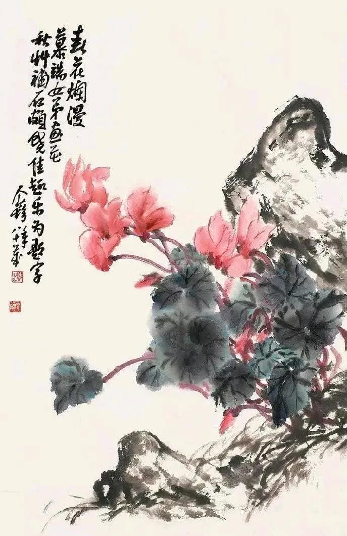 绘画以大写意花鸟画为主，在其作品中，我们不难看出他在中国传统绘画的基础上，加入西