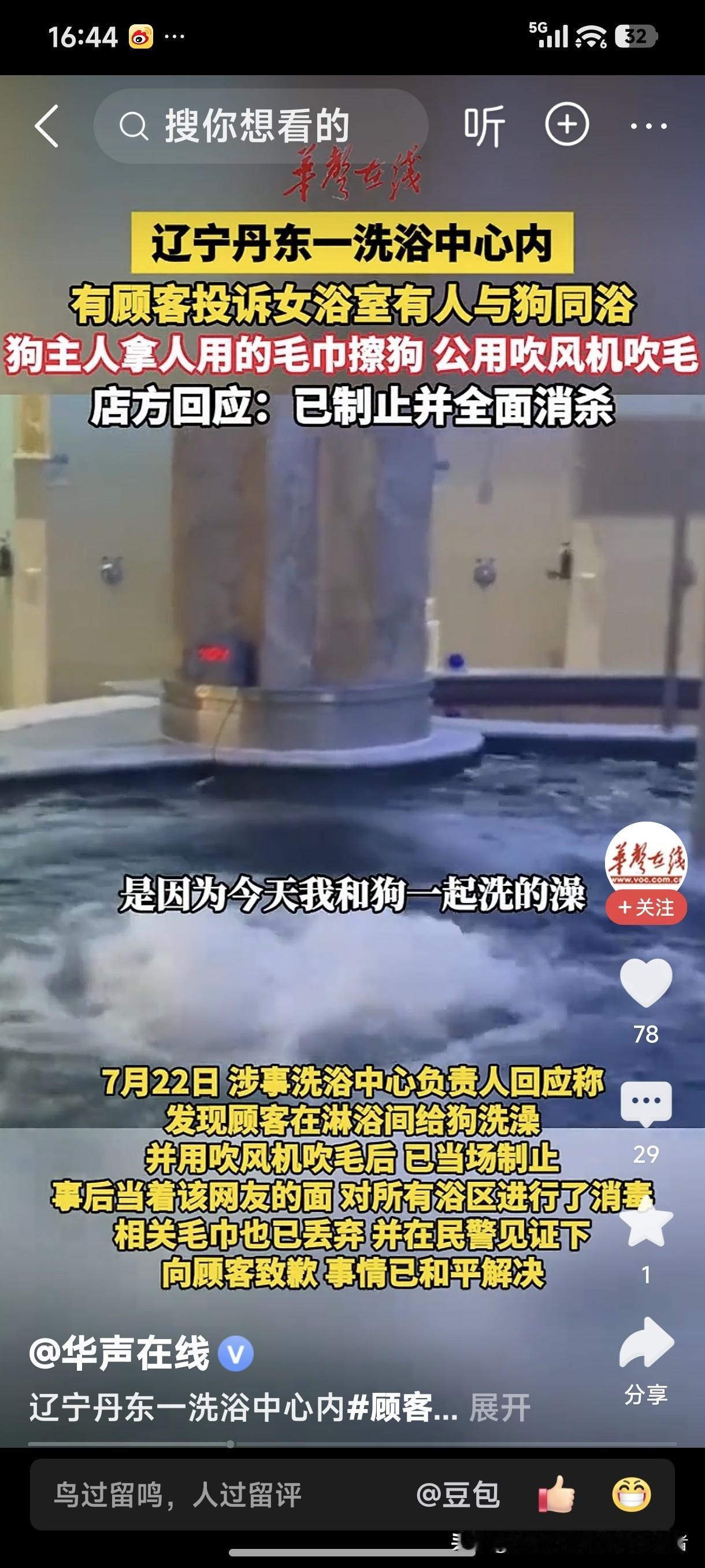 不得不服啊！养狗人是越来越猖狂了，不仅餐厅里与狗一起吃饭，人狗共享餐厅碗筷，洗浴