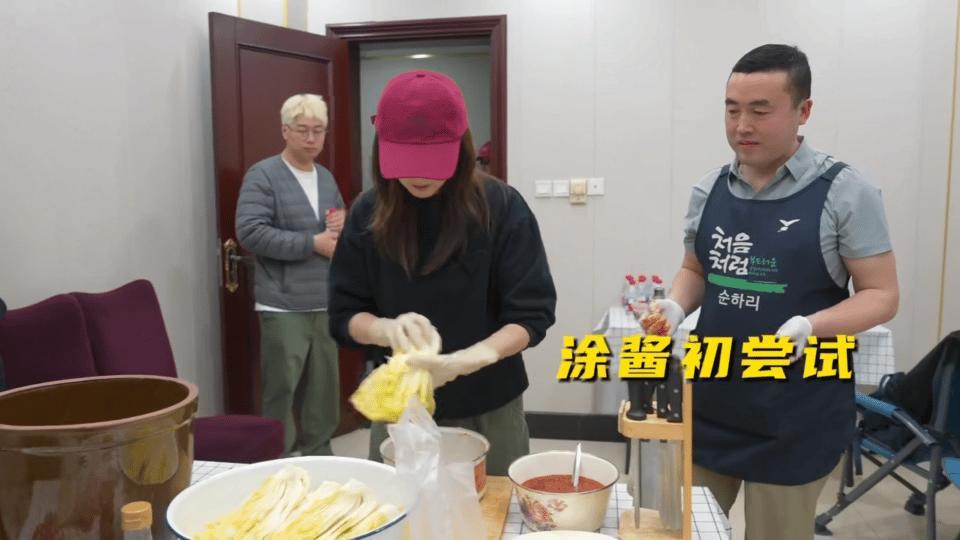 高圆圆学做东北辣白菜 十块钱一斤辣白菜也太有梗了！高圆圆认真忙活的样子好治愈，温