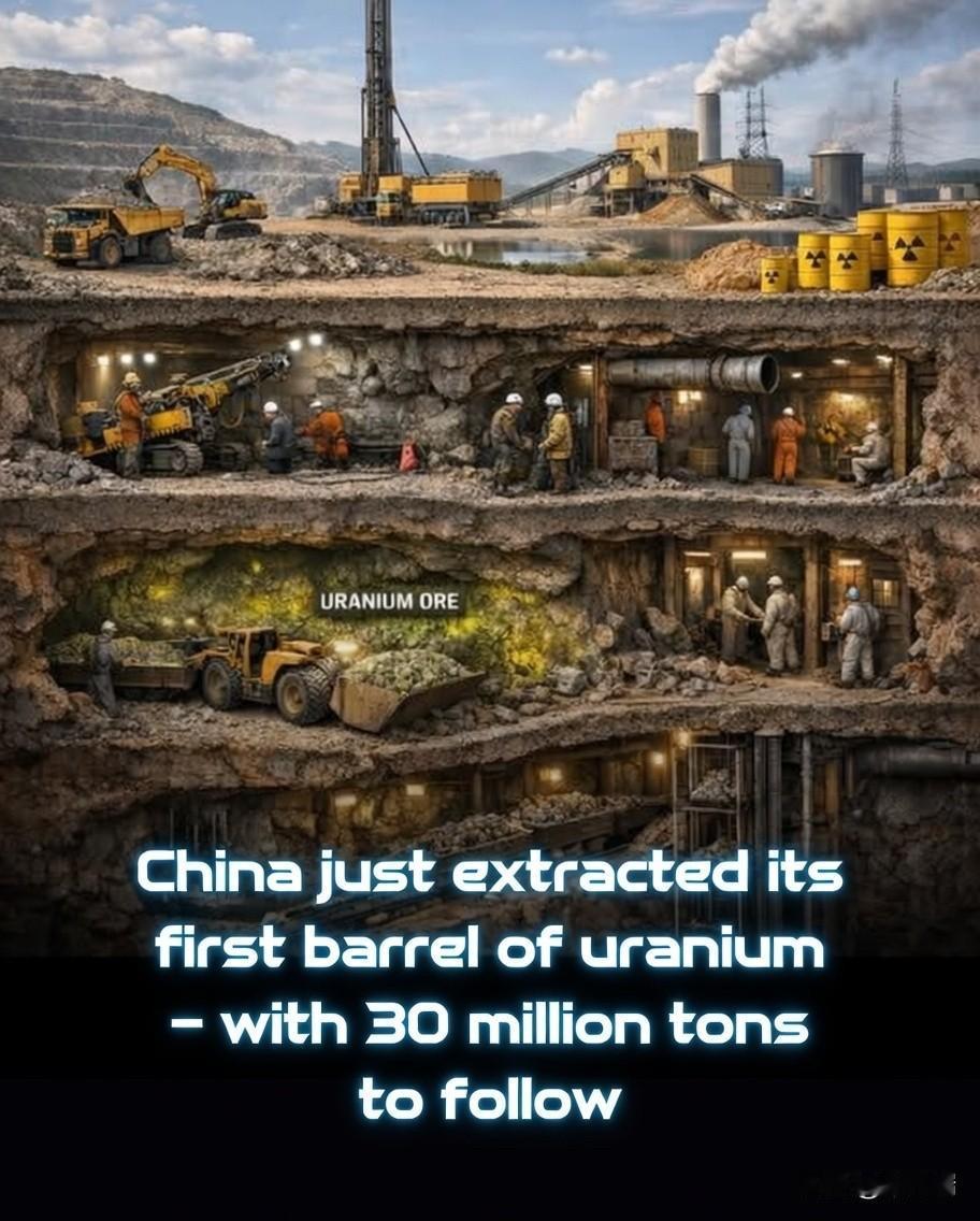 中国实现了重大里程碑，生产出了第一桶国产铀。2025年7月（具体日期为7月1