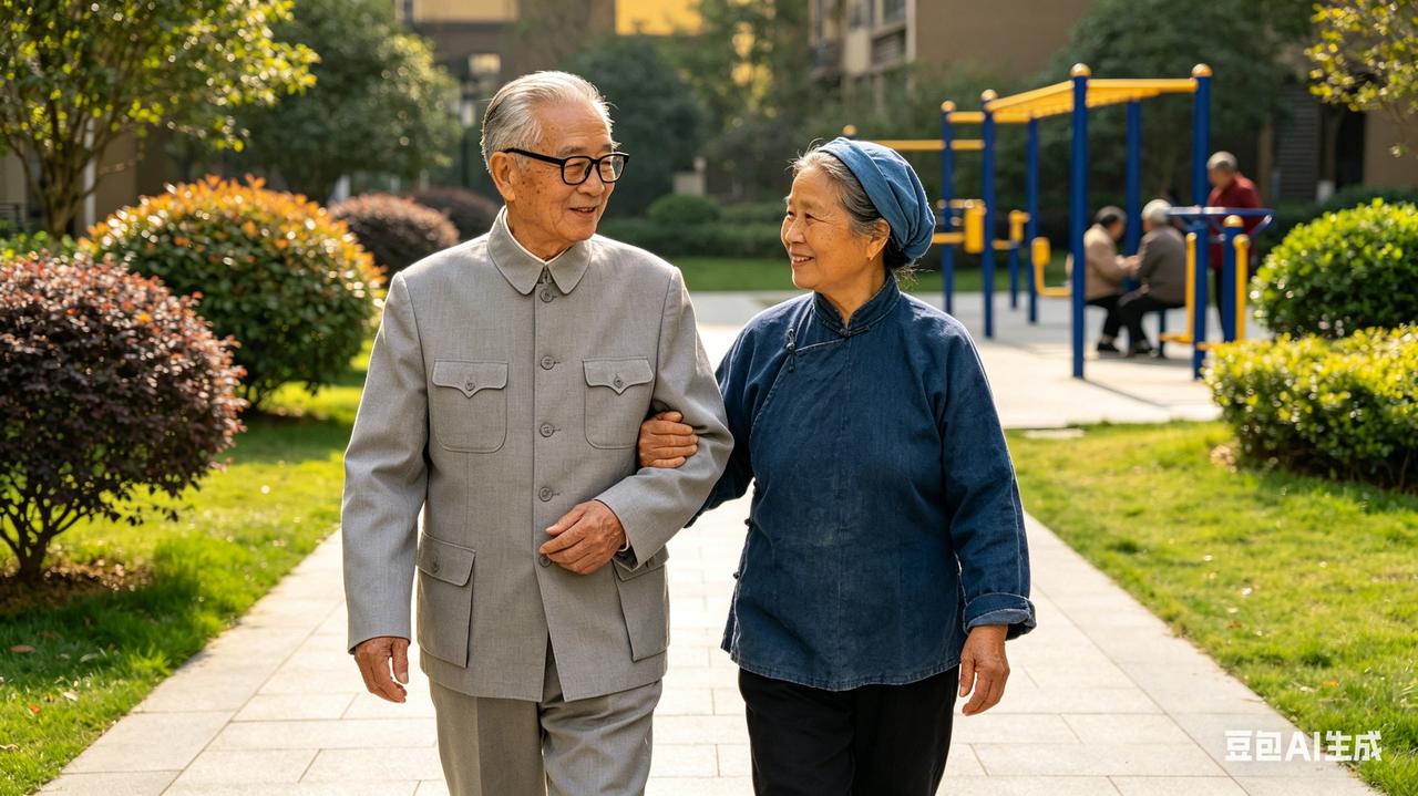 76岁退休老总月入过万，为找老伴工资房产全上交，女儿反倒支持小区里一位76