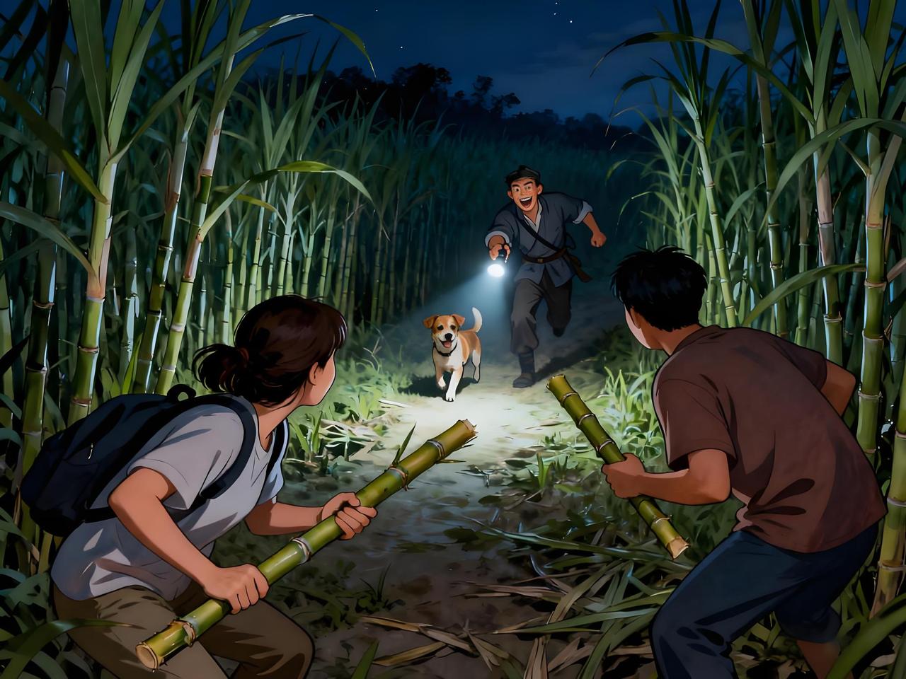 🎋真人版"偷甘蔗"火出圈！老板却遇新烦恼四川眉山一位甘蔗地老板童先生的创意