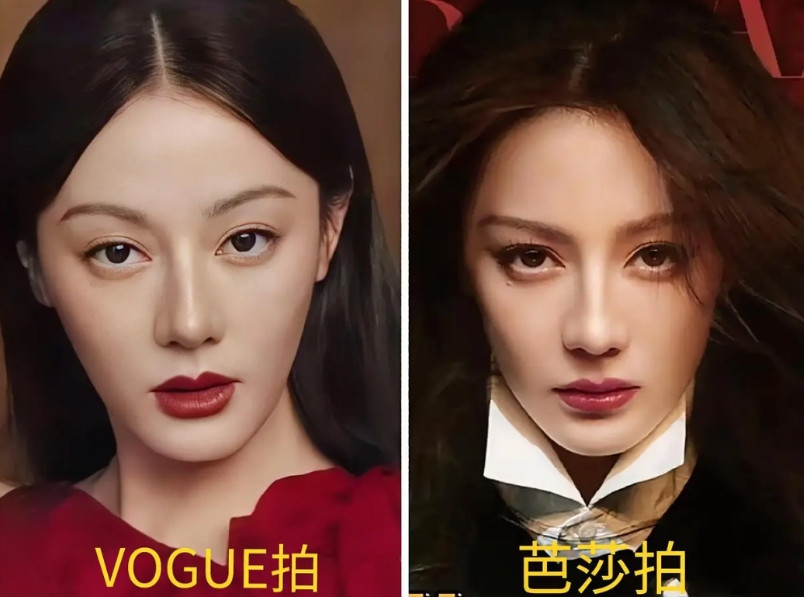 谁是VOGUE的亲闺女不言而喻了心疼抱住热巴，同样都是金九拍摄，迪丽热巴在VO