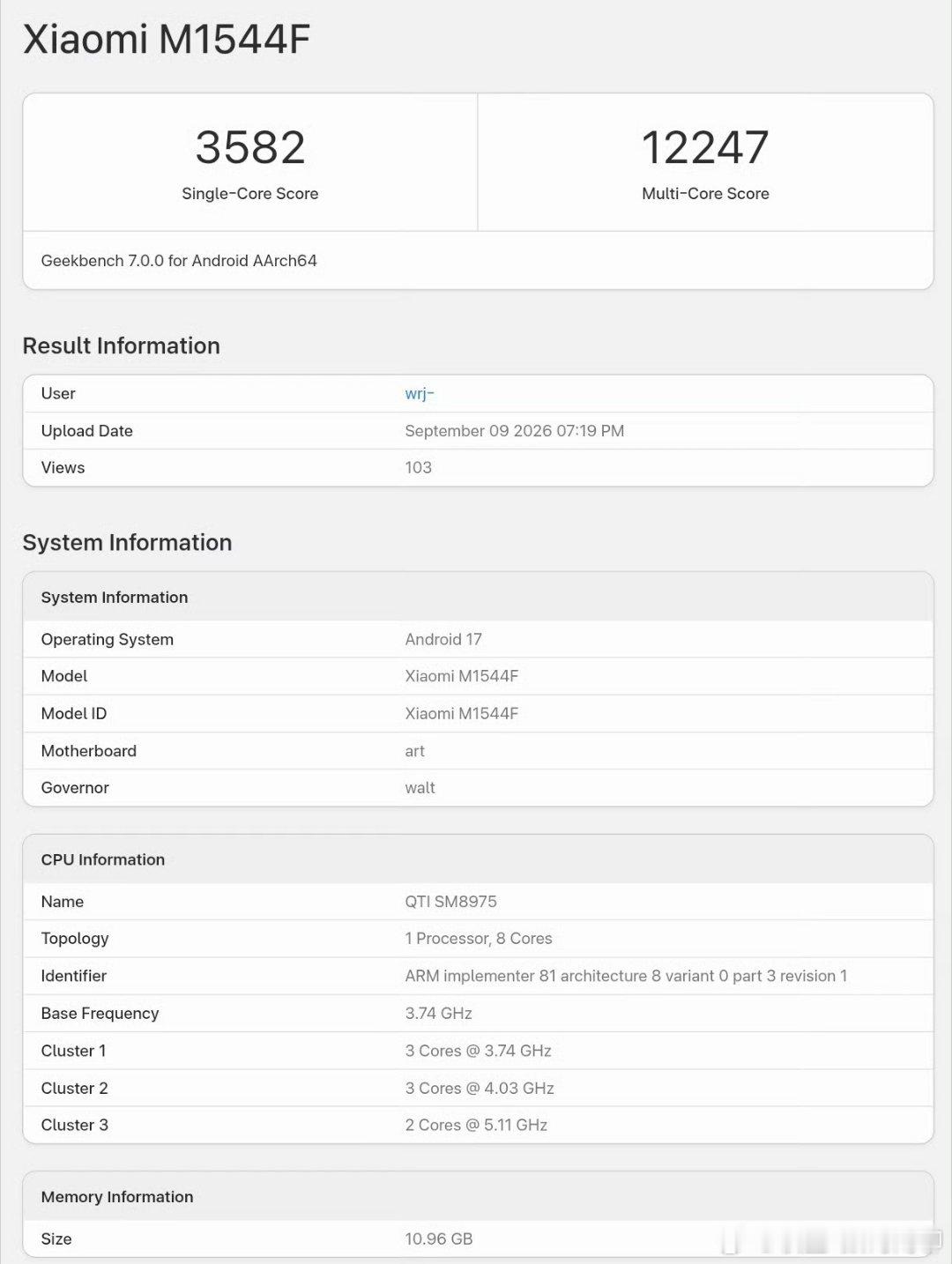 小米17ProMax（骁龙8EE6）和iPhone18ProMax（A20Pro）跑分都出来了：骁龙