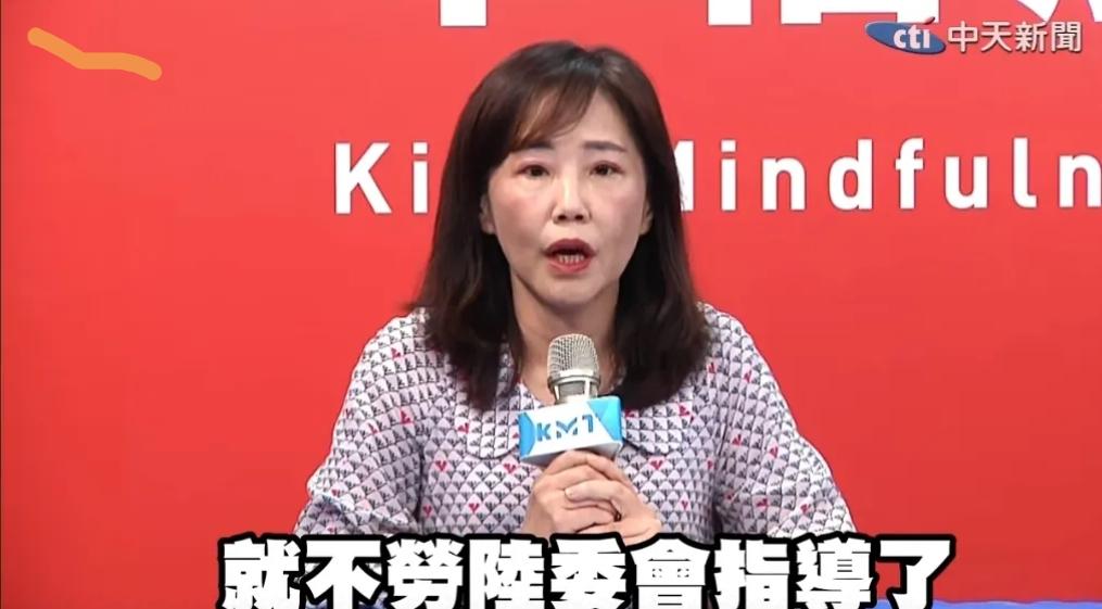 尹乃菁真的好呛啊！国民党访陆记者会上，有记者问：要随行，如何报名？她直言