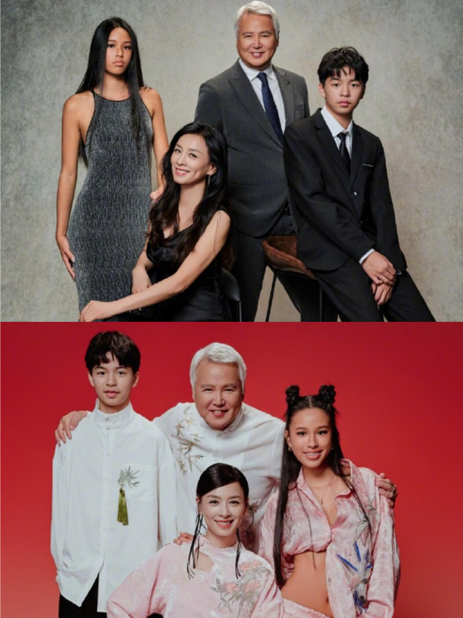 张庭儿子身高与爸爸齐平，女儿欧美范十足​​​